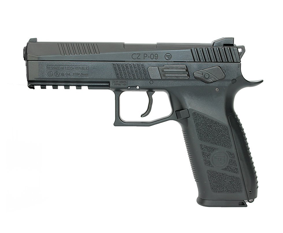 Pistola Pressão Gás CO2 CZ P09 Blowback Chumbinho E Esfera 4,5mm - Asg