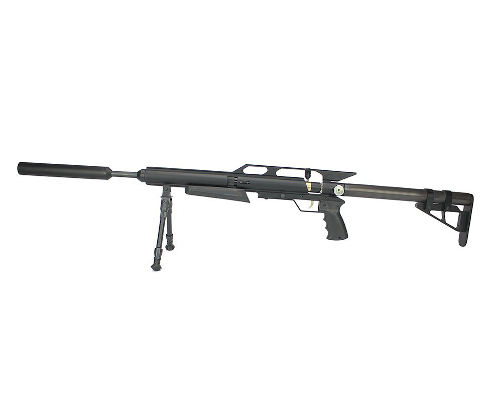 Carabina De Pressão Pcp Hunter Custon Ultra Power 5,5mm - Preta