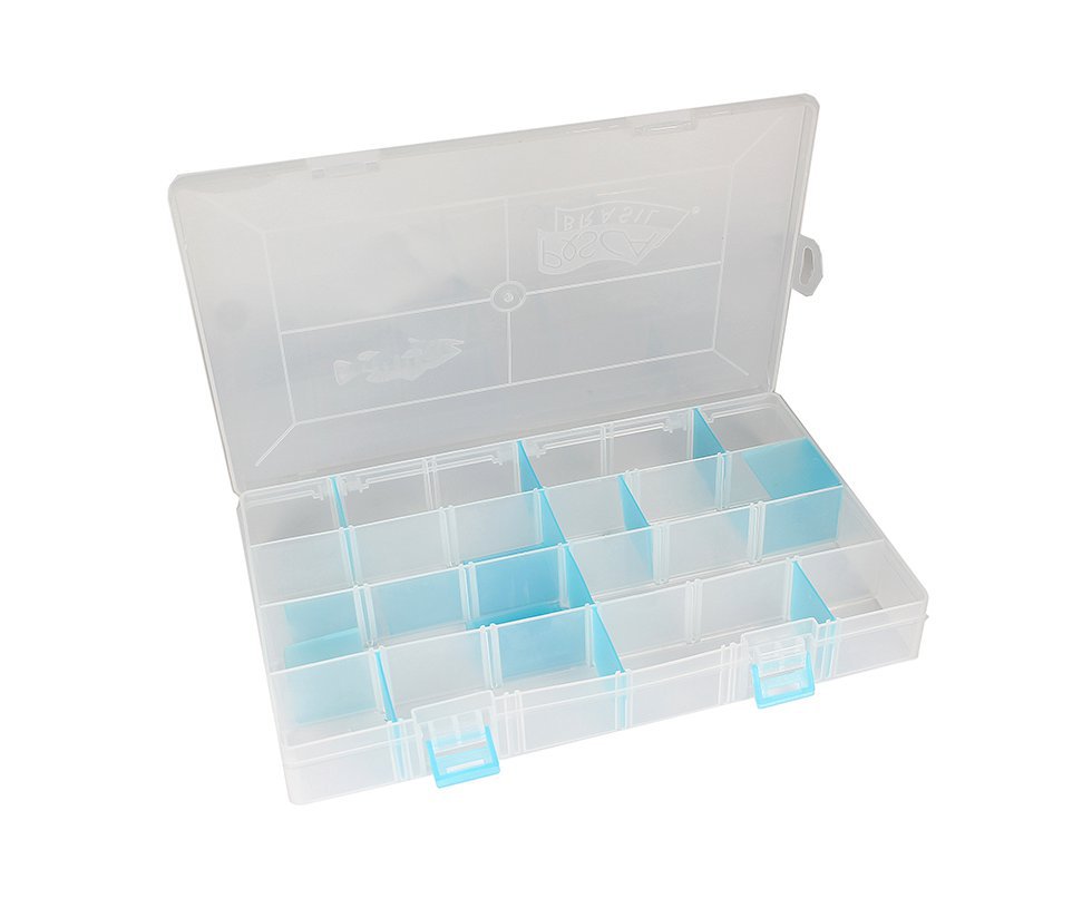 Estojo De Pesca Organizador Papa Isca Transparente - Pesca Brasil