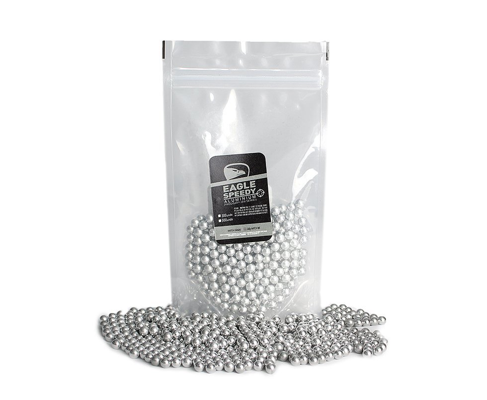 Esfera Munição Bbs De Alumínio 0,28g Cal 6mm Com 300un - Eagle Speedy