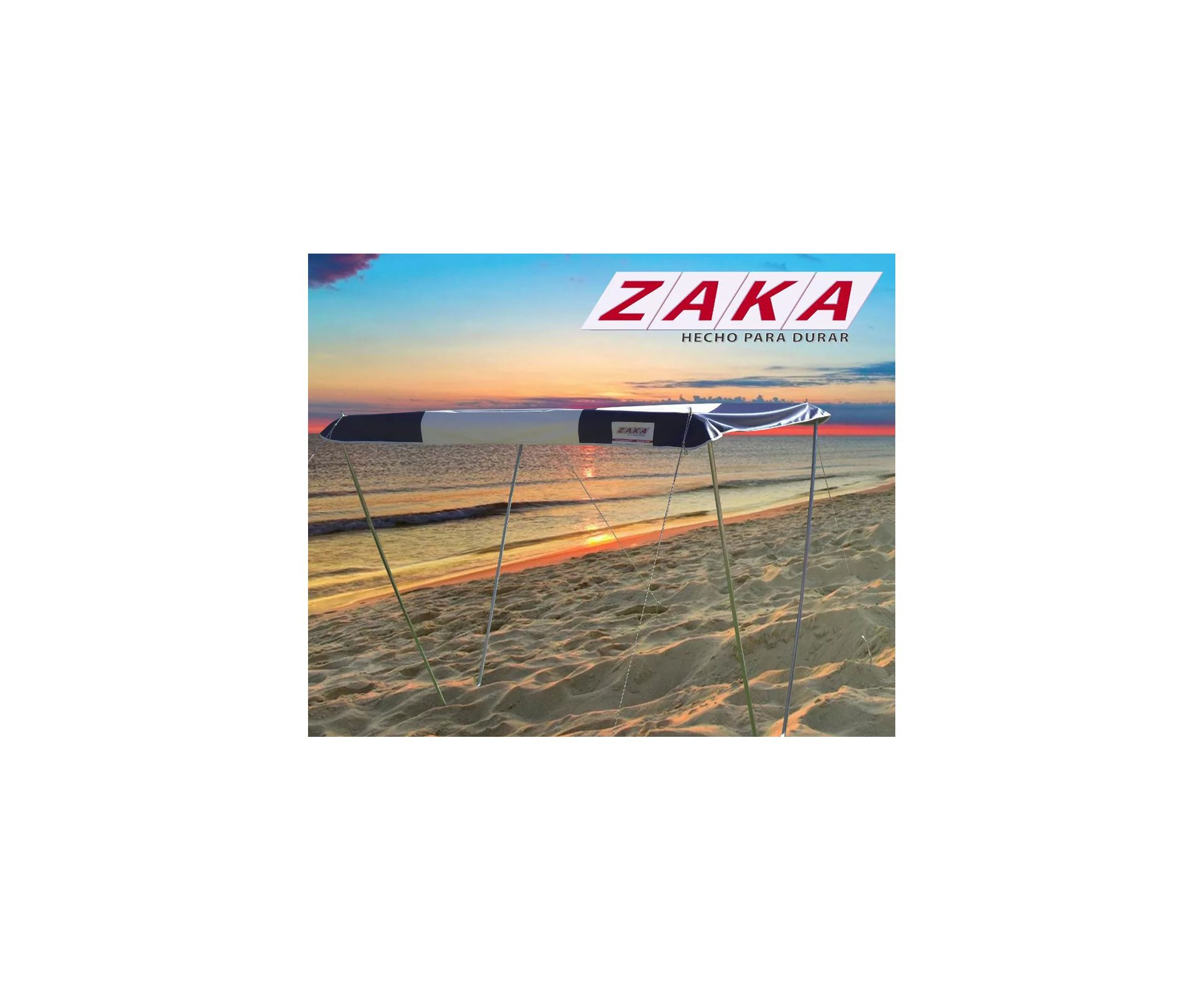 Tenda Gazebo Zaka Praia E Camping Casa Riviera Azul E Branco
