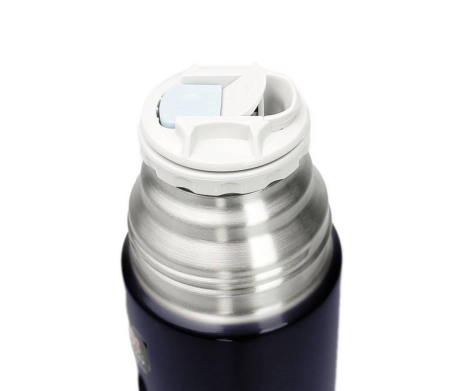 Garrafa Térmica Inox Cairo Inquebrável Azul 1 Litro Thermos