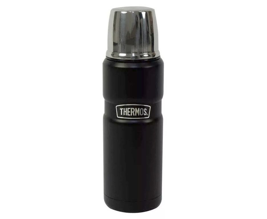 Garrafa Térmica Inox Thermos Makalu Preta 470 Ml