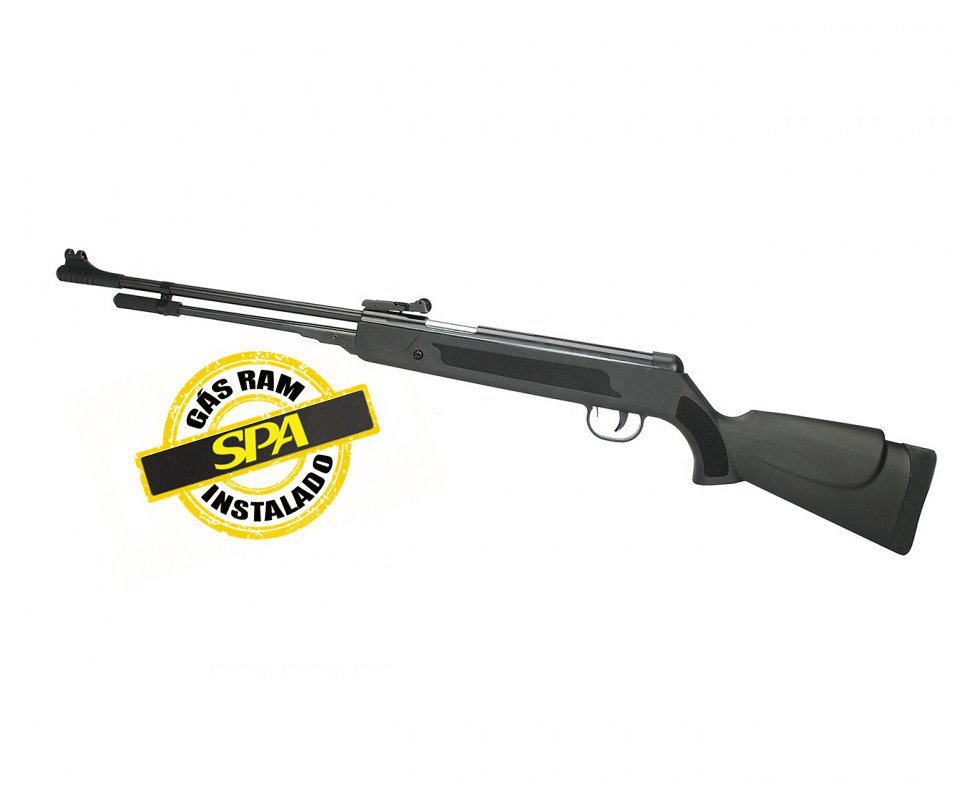 Carabina De Pressão Black Nitro Power Cal 5,5 Gas Ram 50kg Spa Instalado Fxr Fixxar