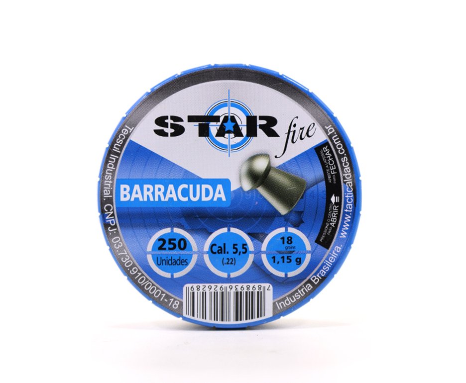Chumbinho Star Fire Barracuda 5,5mm Com 250unid