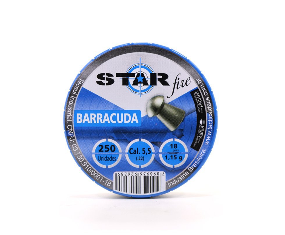 Chumbinho Star Fire Barracuda 5,5mm Com 250unid