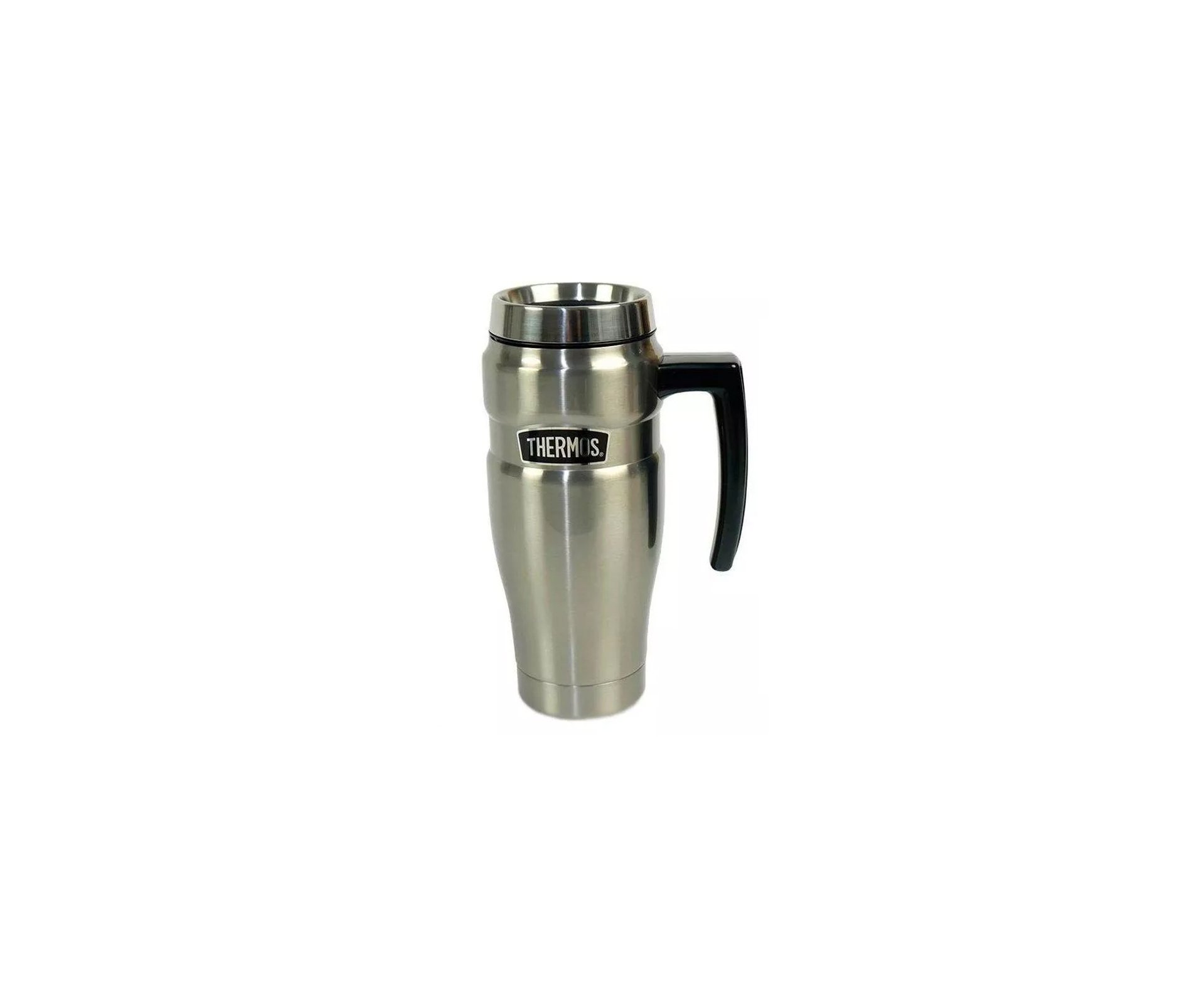 Caneca Térmica Cerveja Thermos Alpes Prata Com Alça 470ml