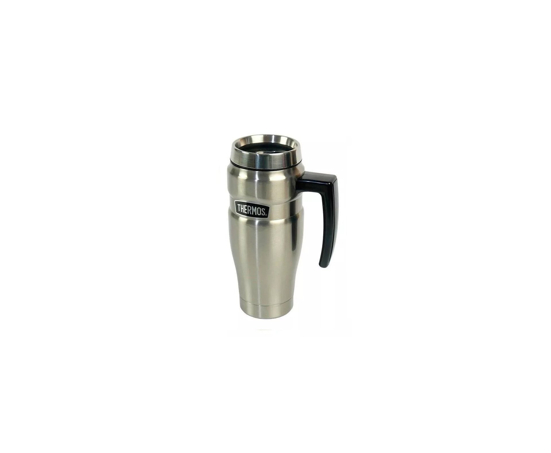 Caneca Térmica Cerveja Thermos Alpes Prata Com Alça 470ml