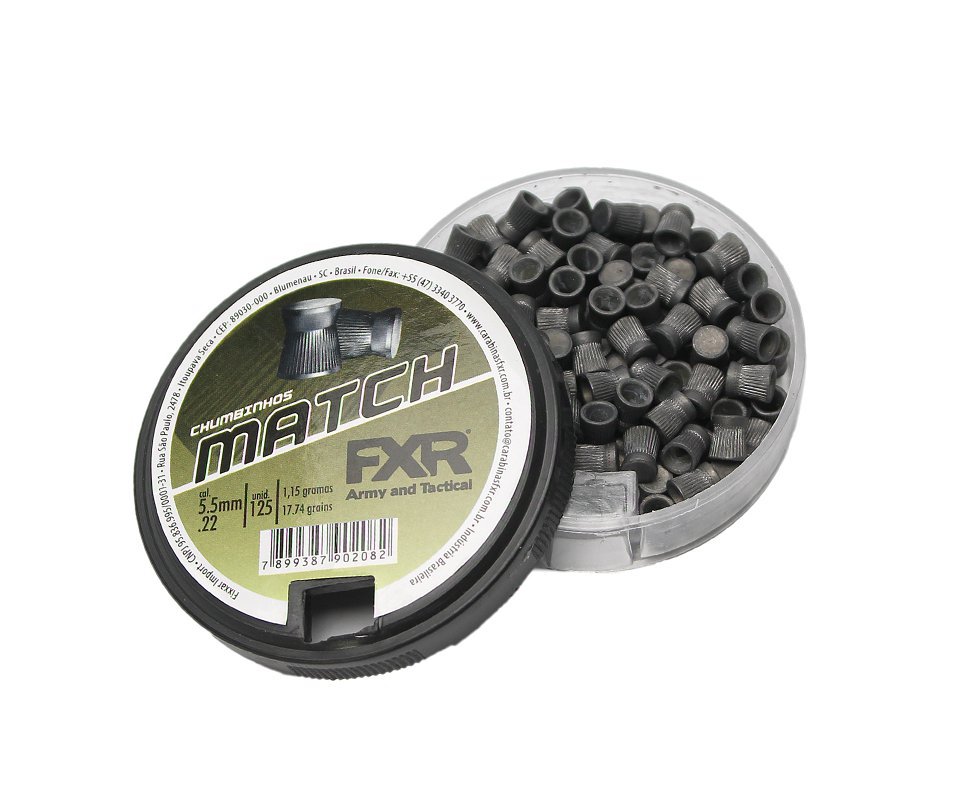 Chumbinho Precisão Super Match Premiun 5.5 Com 125und - Fxr