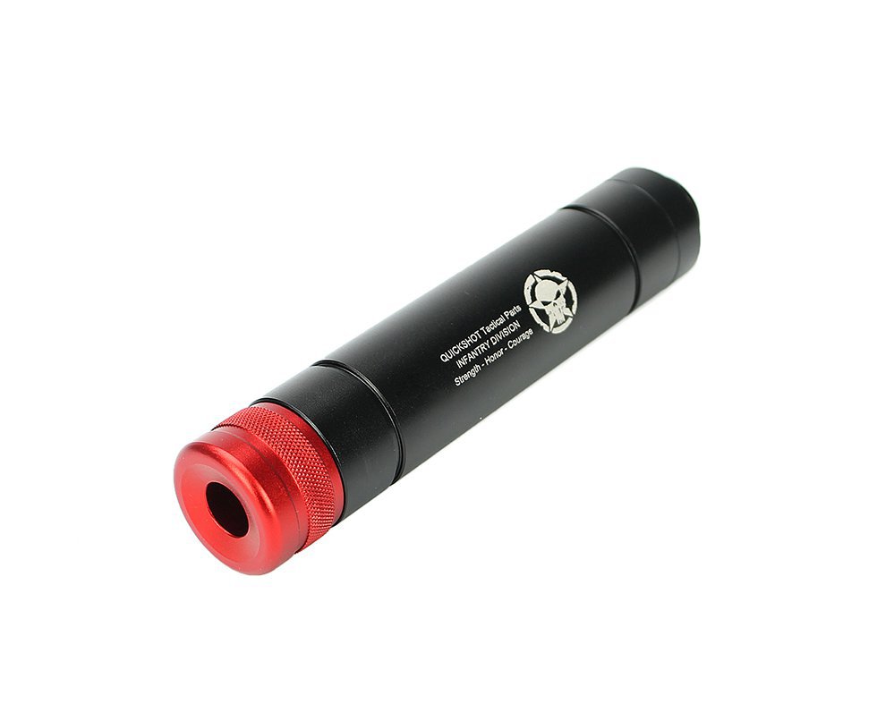 Supressor Fake Rifle Airsoft 150mm Rosca M14 Quickshot