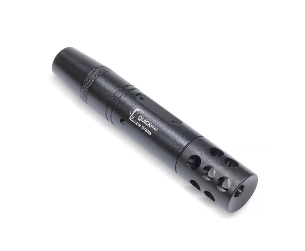 Muzzle Break Crown Custom 15mm Preto Para Carabina Pressão - Quickshot