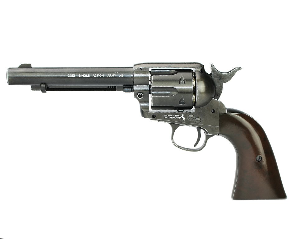 Revólver De Pressão Co2 Colt 45 Saa Faroeste Full Metal Cal 4,5mm