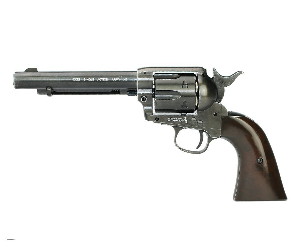 Revólver De Pressão Co2 Colt 45 Saa Faroeste Full Metal Cal 4,5mm