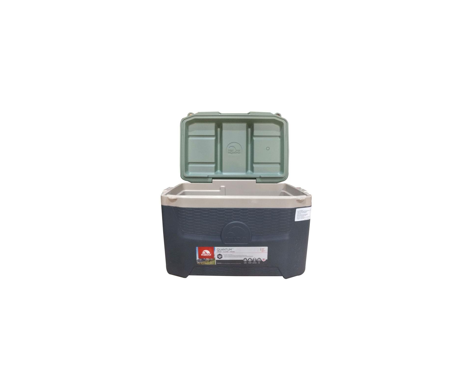 Caixa Térmica Igloo Usa Sportsman Contour 55qt 52l Verde/cinza