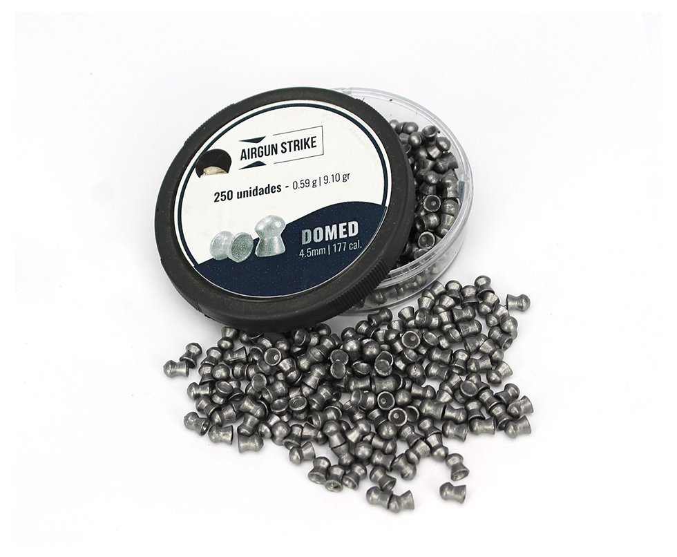 Chumbinho Airgun Strike Domed 4,5mm - 250un - Quickshot