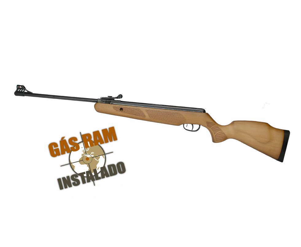 Carabina De Pressão Cbc B19-x 4,5mm Super Match Com Gás Ram 45kg Instalado