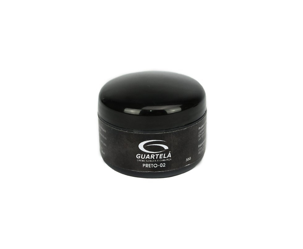 Mousse Creme Preto Hidratação De Couro Para Botas E Coturnos Guartela Preto 30g