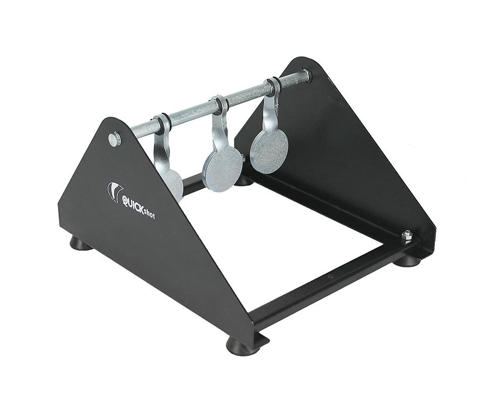 Alvo Aberto Full Metal 3 Pêndulos Rearmavel Para Armas De Fogo Cal .22, 38 E 380 Quick Shot