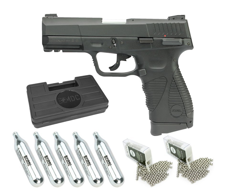 Pistola De Pressão Co2 24/7 G2 Blowback 4,5mm Kwc Rossi + Co2 + Maleta + Munição Bbs