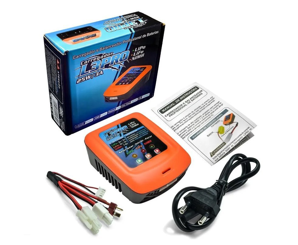 Carregador De Bateria Leao L3pro 3a 25w Lipo Nimh Life  - Leão