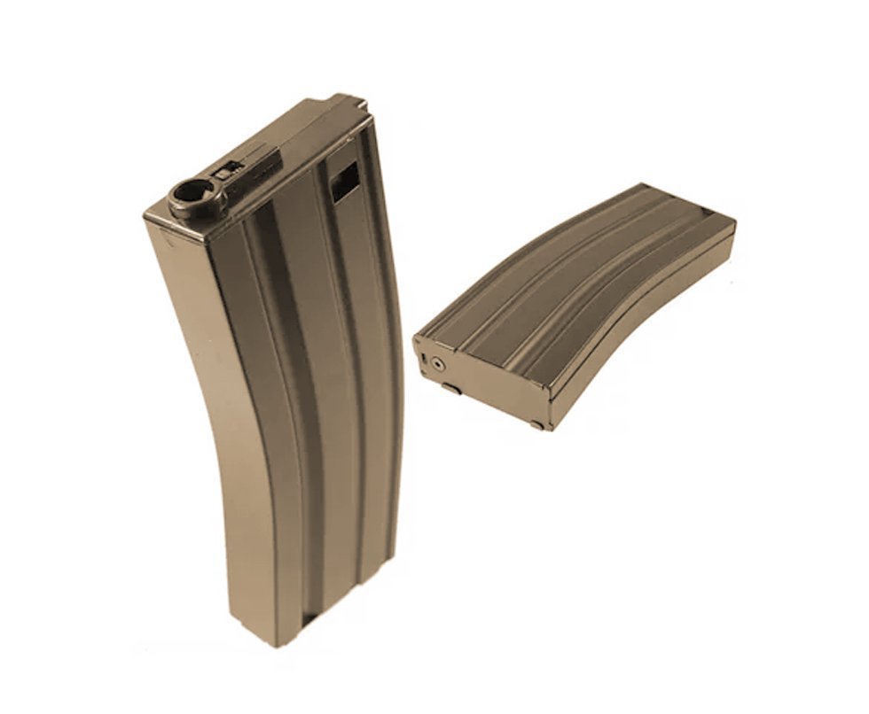 Carregador Magazine Bbs Para Airsoft M4 Mid Cap 140r Tan Src