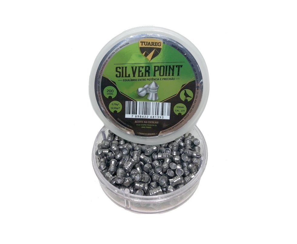Chumbinho De Pressão Tuareg Premium Silver Point 4,5