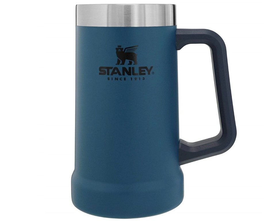 Caneca Térmica De Cerveja Stanley Classic 709 Ml Azul Abyss