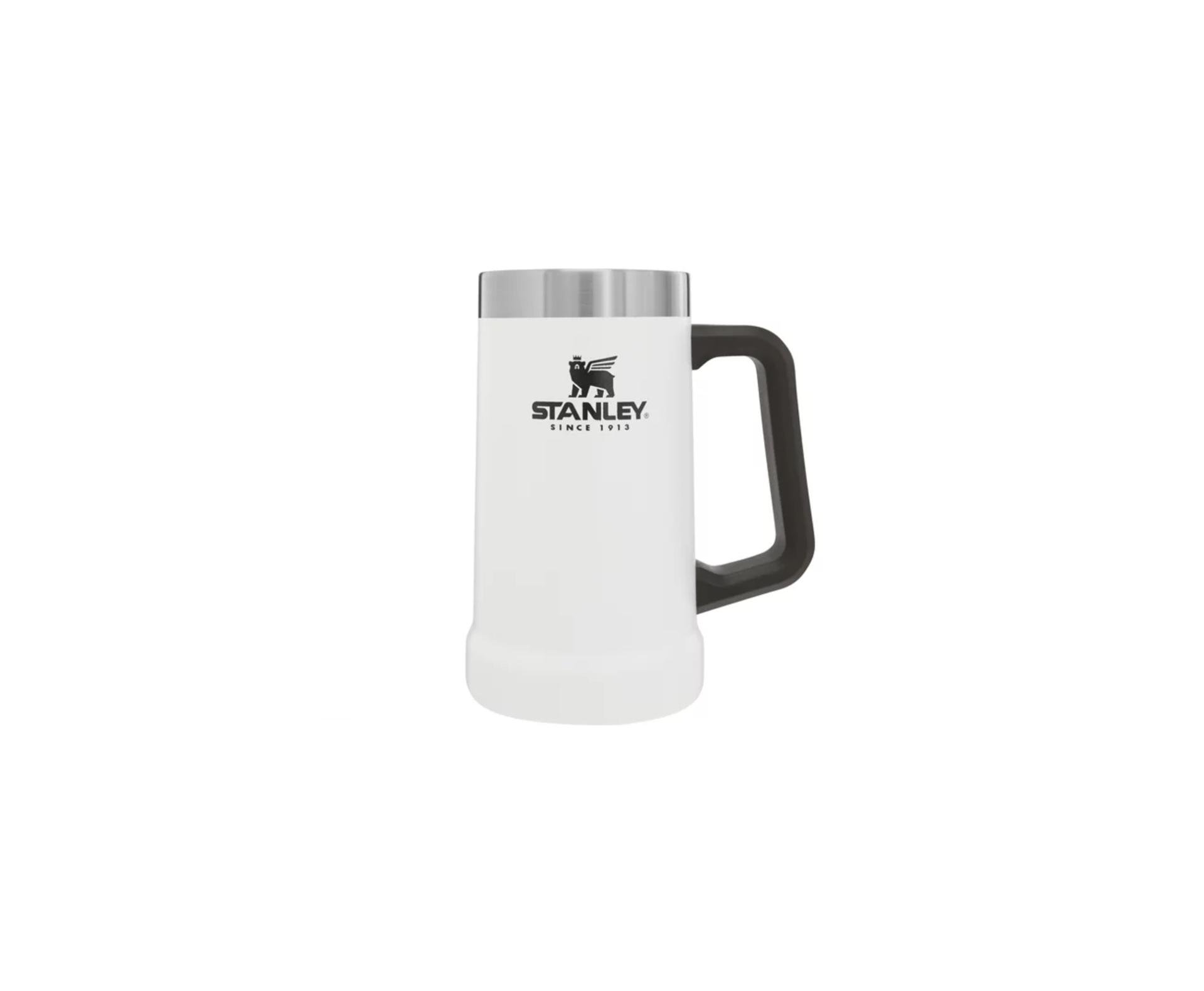 Caneca Térmica De Cerveja Stanley Classic 709 Ml Branco Polar