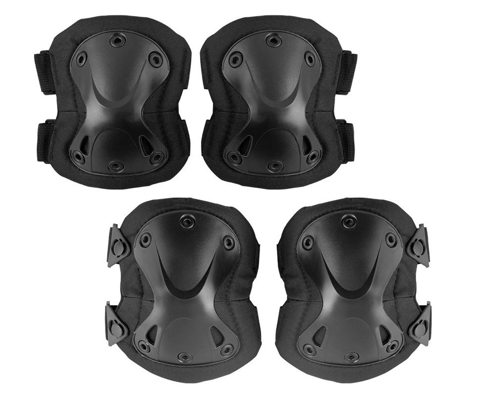 Kit Joelheira E Cotoveleira Albatroz - Preto