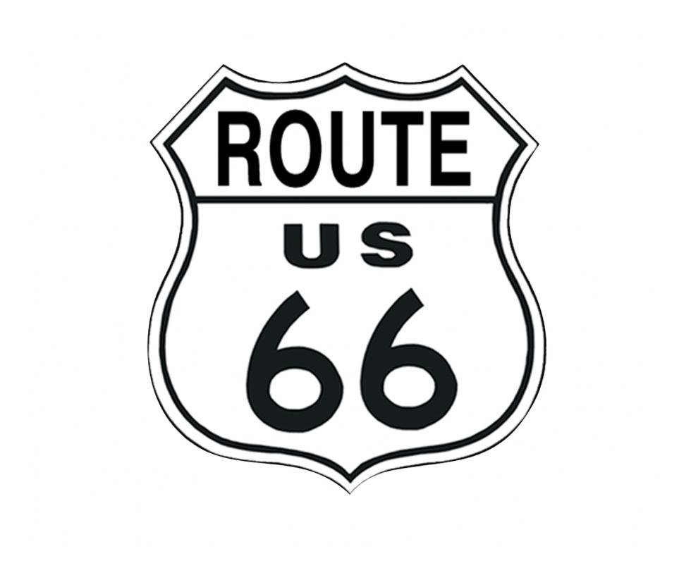 Placa Metálica Decorativa Us Route 66 - Rossi
