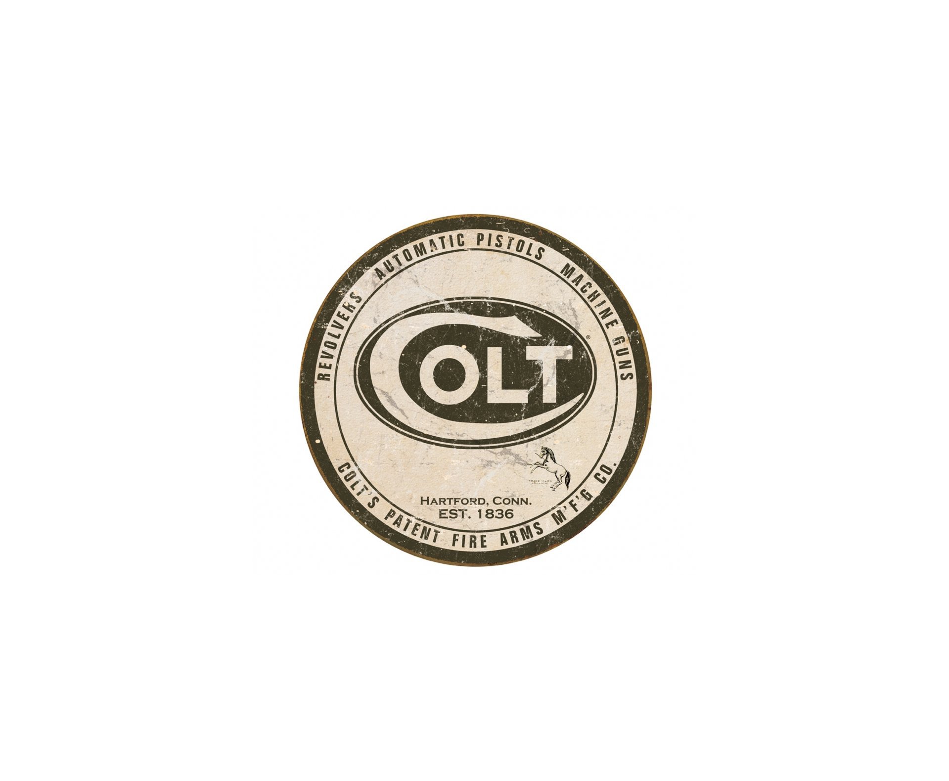 Placa Metálica Decorativa Colt Logo - Rossi