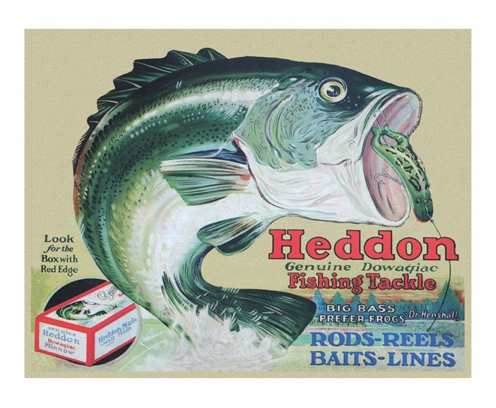 Placa Metálica Decorativa Heddon - Rossi