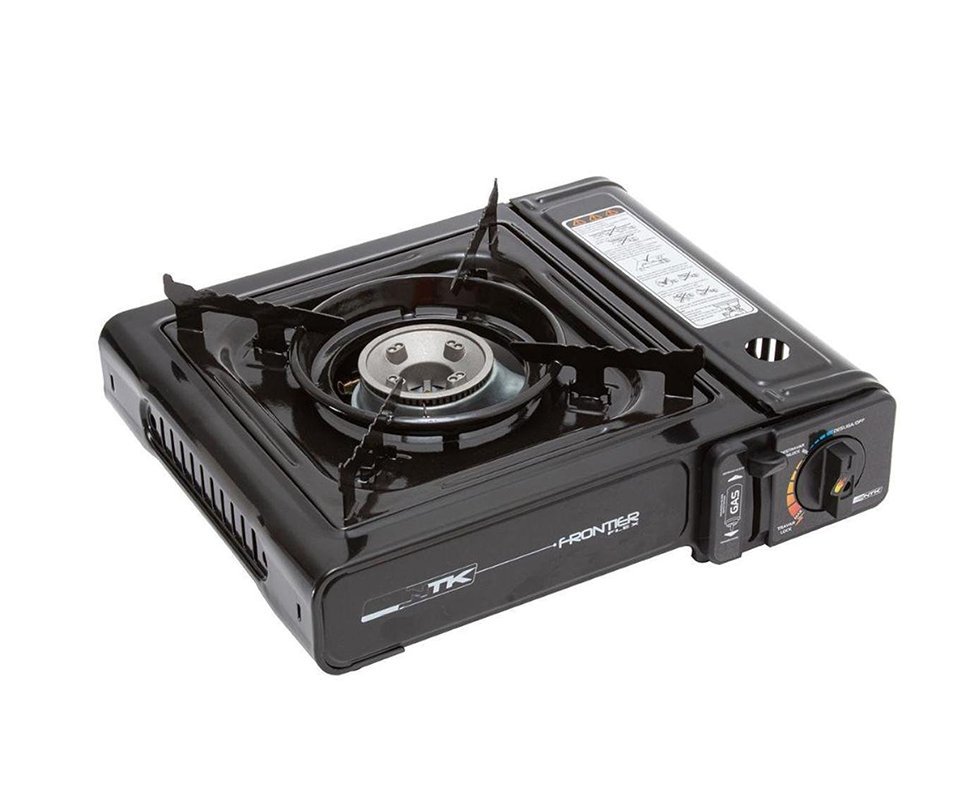 Fogareiro Frontier Portatil Para Cozinha E Camping Preto - Nautika