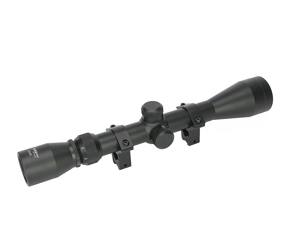 Luneta 3-9x40 Aluminio Com Mil Dot Mount 11mm - Quickshot