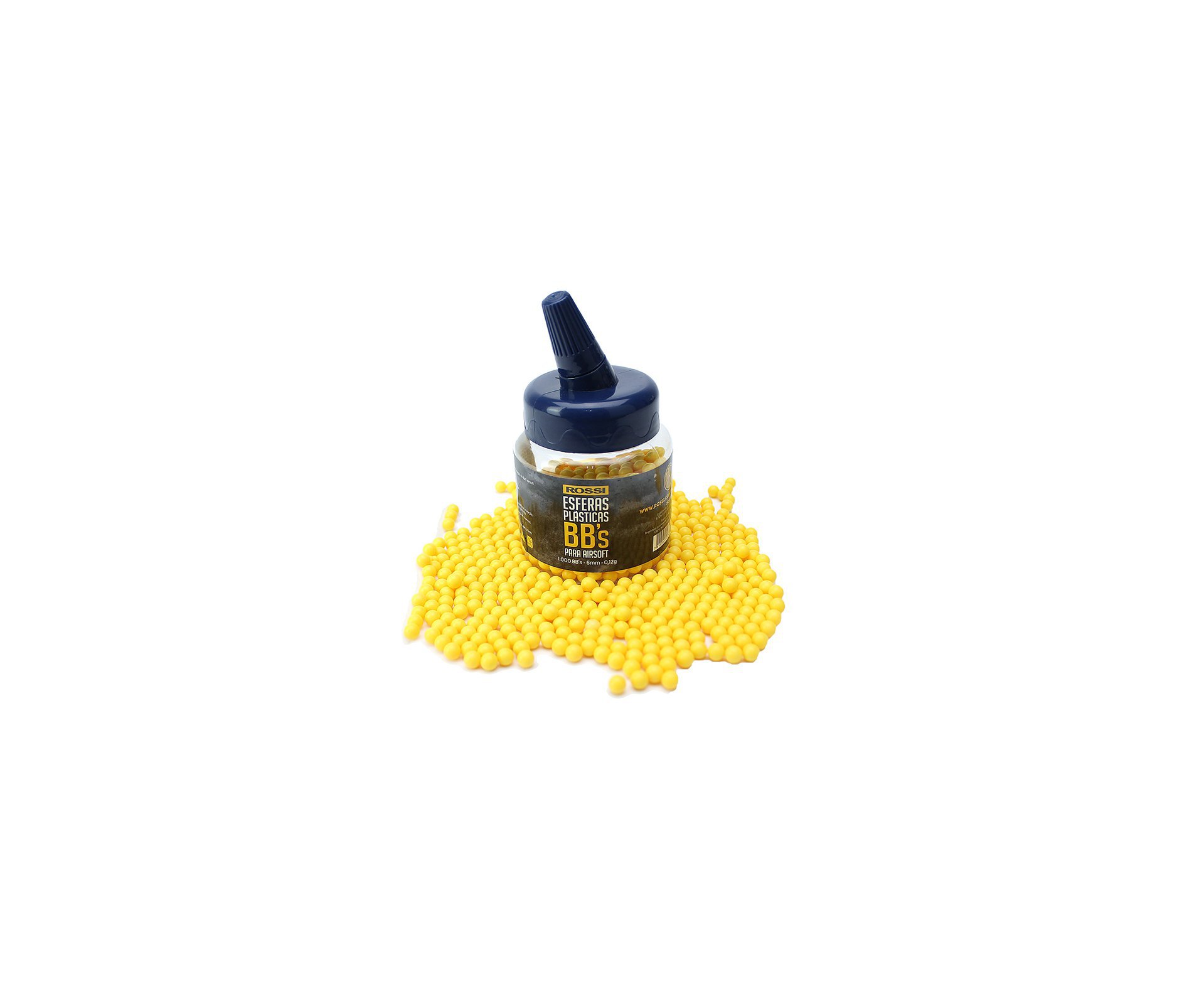 Esfera Plástica Munição Bbs 0,12g 6,0mm 1.000und Rossi