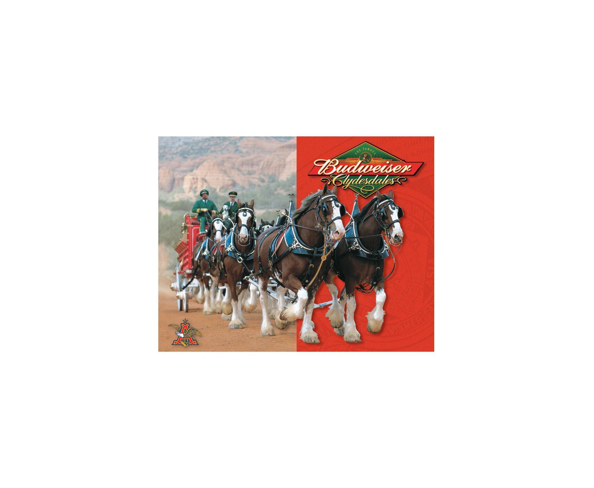 Placa Metálica Decorativa Budweiser Horse - Rossi