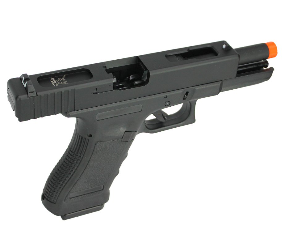 Pistola Airsoft Full Auto Glock R18 Gbb Black Slide Metal 6mm Army Armament