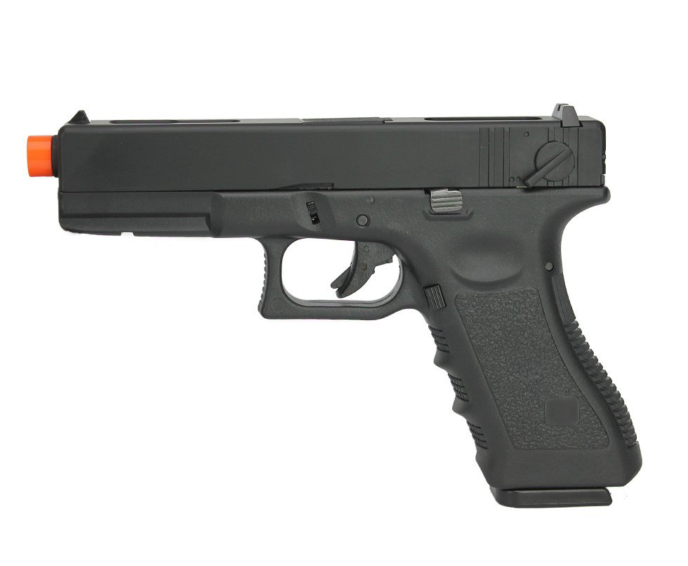 Pistola Airsoft Full Auto Glock R18 Gbb Black Slide Metal 6mm Army Armament
