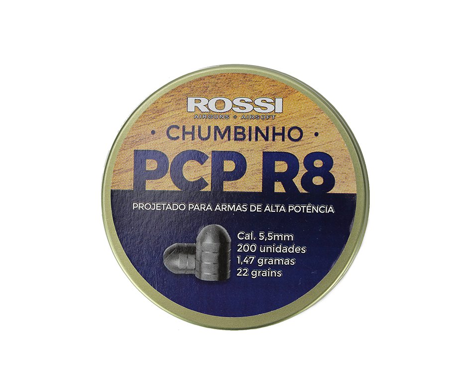 Chumbinho Rossi Pcp R8 5,5mm Para Destruição E Parada - 200un