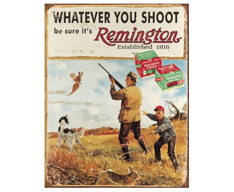 Placa Metálica Decorativa Remington Whatever - Rossi
