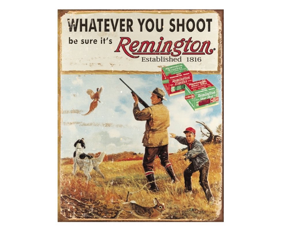 Placa Metálica Decorativa Remington Whatever - Rossi
