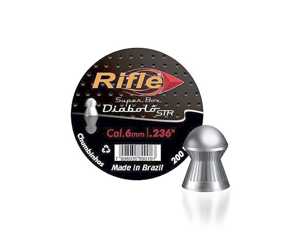 Chumbinho Carabina Pressão Rifle Super Diabolô Str 6.0 Com 200und