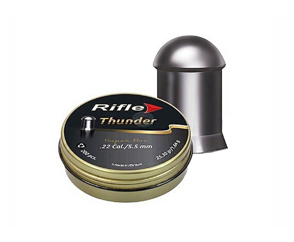 Chumbinho Rifle Thunder Super Box 5,5mm Com 200und