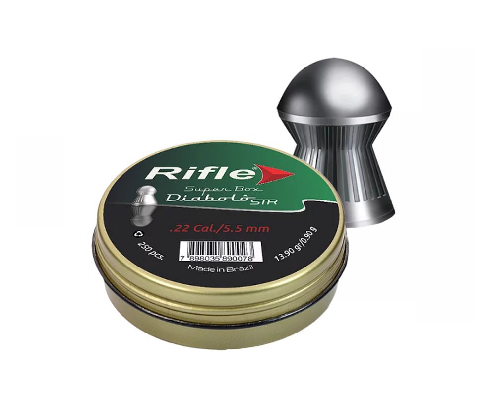 Chumbinho Carabina Pressão Rifle Super Diabolô Str 5,5 Com 250unds