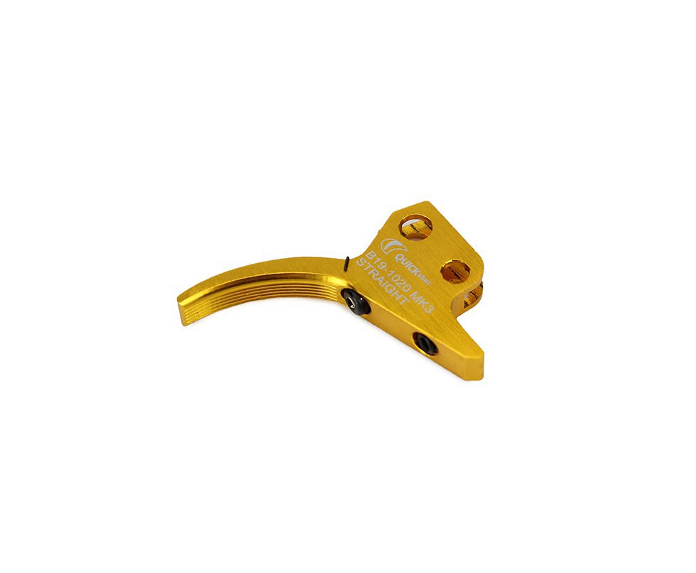 Lamina De Gatilho Bam/cbc B19 Mk3 Straight Dourado - Quickshot