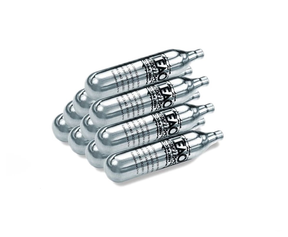 Kit Com 10 Cápsulas Co2 12g Leão Para Pistola