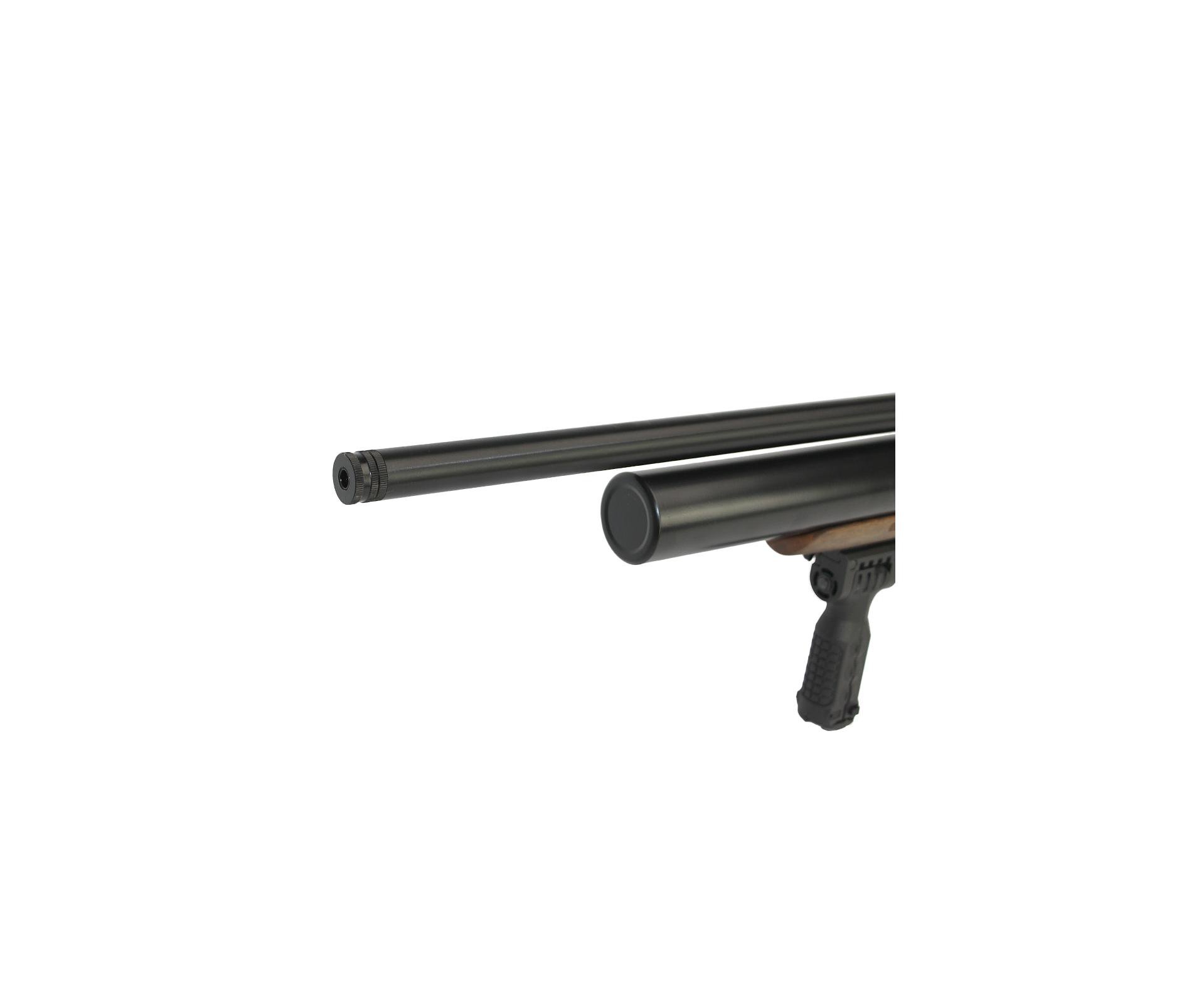 Carabina De Pressão Kral Arms Pcp Puncher Bighorn Madeira 07 Tiros 9mm