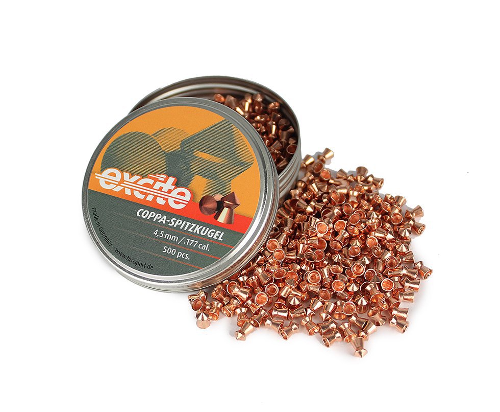 Chumbinho Profissional H&n Excite Coppa Spitzkugel 4.5mm Com 500unds