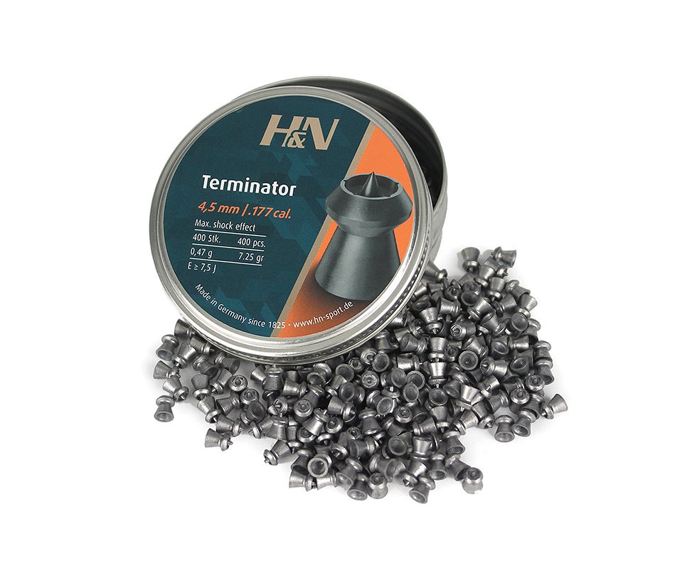 Chumbinho Profissional H&n Terminator 4,5mm 400unds