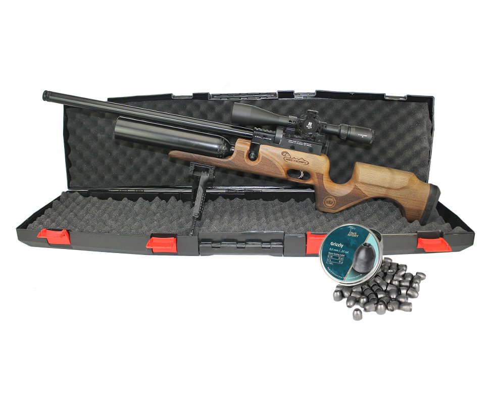 Carabina De Pressão Pcp Puncher Bighorn 07 Tiros 9mm Kral Arms + Luneta Evo 6-24x44